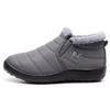 Women Warm Ankle Snow Boots Fur Lining Thickening Slip On Winter Shoes Gray US 5.537 view 2