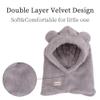 Baby Girls Winter Hat Boys Warm Scarf Hat Kids Thick Earflap Hood Cap with Ear 6M-7T (Gray,S) view 3