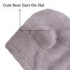 Baby Girls Winter Hat Boys Warm Scarf Hat Kids Thick Earflap Hood Cap with Ear 6M-7T (Gray,S) view 4