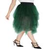 Womens Elegant Mesh Layered Tulle Skirt Sheer Tutu Skirt Midi Dress (S, Dark Green) view 2