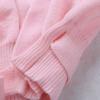 renvena Kids Girls Classic Basic Ballet Dance Gymnastic Active Cardigan Long Sleeve Knit Wrap Warm-up Sweater Pink 7-8 view 4