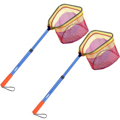 PortaPocket Kids Fishing telescoping Bait and Minnow Net, 11.4" Depth, 30" Handle
