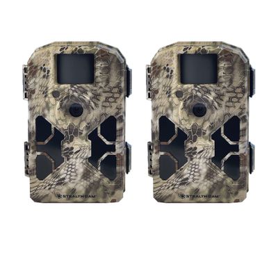 Stealth Cam 2022 G42NG 32MP Trail Camera 2-Pack No-Glow Flash, 100-Ft. IR Range, Kryptek Camouflage (2-Pack) (2 Items)
