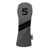 Gray and Black Sunfish Leather 5 Wood Fairway Golf Club Headcover view 1