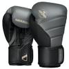 Hayabusa T3 Boxing Gloves for Men and Women Wrist and Knuckle Protection, Dual-X Hook and Loop Closure, Splinted Wrist Support, 5 Layer Foam Knuckle Padding - Charcoal/Black, 12 oz view 1