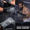 Hayabusa T3 Boxing Gloves for Men and Women Wrist and Knuckle Protection, Dual-X Hook and Loop Closure, Splinted Wrist Support, 5 Layer Foam Knuckle Padding - Charcoal/Black, 16 oz view 4