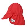 Flap Happy Baby Sun Hat - UPF 50+ Swim Hat with Neck Flap for Sun Protection, Floats on Water, Recycled Fabric - Red, X-Large view 1