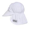 Flap Happy Baby Sun Hat - UPF 50+ Swim Hat with Neck Flap for Sun Protection, Floats on Water, Recycled Fabric - White, XX-Large view 1