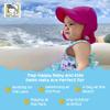 Flap Happy Baby Sun Hat - UPF 50+ Swim Hat with Neck Flap for Sun Protection, Floats on Water, Recycled Fabric - White, XX-Large view 4