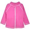 Flap Happy Toddler Rash Guard Swim Shirt with Zipper | Made with Recycled Bottles | UPF 50+ Highest Certified UV Sun Protection | Azalea Pink, 6 view 1