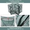 Fishing Pot,Foldable Fishing Net Trap,6/12 Holes Automatic Fishing Net Shrimp Cage Nylon Foldable Crab Fish Trap Cast(12 Holes) view 4