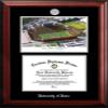 Campus Images NCAA Iowa Hawkeyes Unisex Silver Medallion Frame University of Iowa Hawkeyes Kinnick Stadium 11w x 8.5h Silver Embossed Diploma Frame Lithograph, Brown, One Size view 1