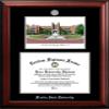 Campus Images NCAA Florida State Seminoles Unisex Silver Medallion Frame Florida State University 14w x 11h Silver Embossed Diploma Frame Lithograph, Brown, One Size view 1