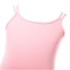 JEATHA Kids Girls Gymnastics Leotard Ballet Dance Top Sleeveless Spaghetti Straps Cross Back Athletic Bodysuit Pink 8-10 view 4