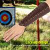 Arm Gurad, Archery Arm Guard Bracer Lace-up Leather Armguard(Brown) view 3