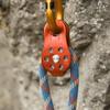 Pulley 26KN Aluminium Alloy Heavy Duty Single Swivel Rope Pulley Block, for 12mm Rope Climbing(Orange) view 2