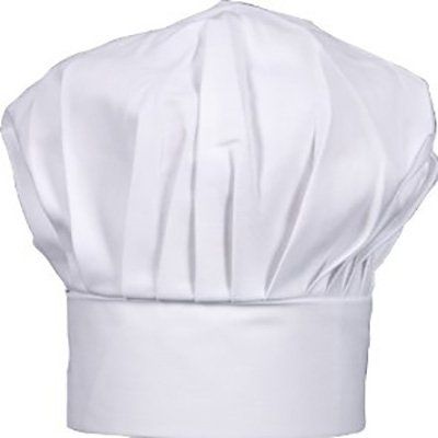 CHEFSKIN Chef Hat Adult Fully Adjustable White Twill Fabric 20 Colors (White)