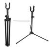 AMEYXGS Archery Bow Stand Holder Portable Foldable Bow Stand Aluminum Alloy Frame Holder Bracket for Bow Hunting Shooting Practice Competition (Black) view 1