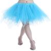 ChicWind Womens Colourful Puffy Tutu Layered Tulle Petticoat Skirt for Party (Plus Size(US 18w-26plus), Blue) view 1
