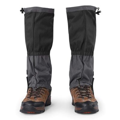 Waterproof Windproof Hiking Gaiters Snow Boot Covers for Skiing Climbing Outdoor Adventures Oxford Fabric Long Tube Design Shoe Protectors