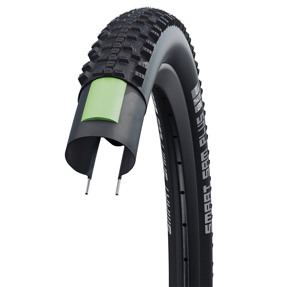 Schwalbe Unisex  Adult's Smart Sam Plus HS476 Tyres, Black, 28x1.75