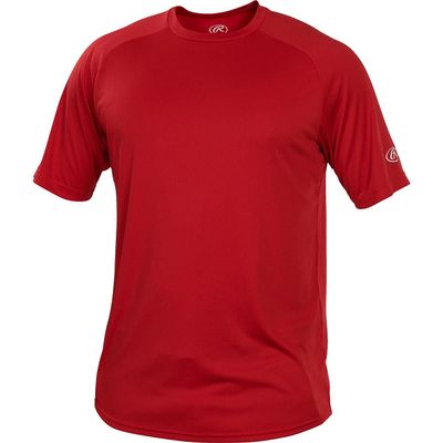 Rawlings | Youth Crew Neck Short Sleeve Shirt | Scarlet | Small