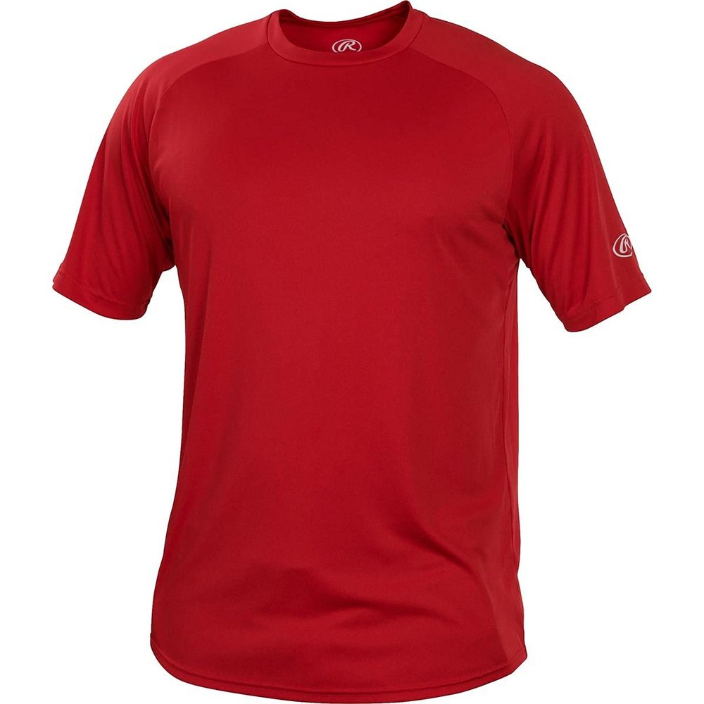 Rawlings | Youth Crew Neck Short Sleeve Shirt | Scarlet | Small