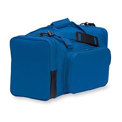 20" Blank Sports Duffle Bag Gym Bag Travel Duffel With Adjustable Strap and Removal Front Compartment (Royal)