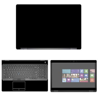 Decalrus - Protective Decal Black Skin Sticker for Dell Latitude 5590 (15.6" Screen) case Cover wrap DElatitude15_5590-90