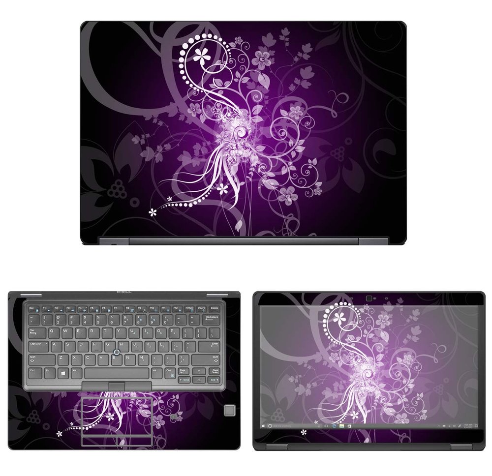 Decalrus - Protective Decal Floral Skin Sticker for Dell Latitude 5490 (14" Screen) case Cover wrap DElatitude14_5490-15