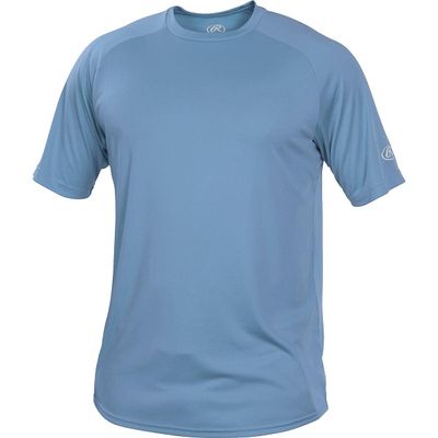 Rawlings | Youth Crew Neck Short Sleeve Shirt | Columbia Blue | Large