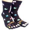 Women's Cotton Toe Socks,five Finger Socks,Funny and Funky cartoon theme sport Toe Socks (mushroom-black) view 1