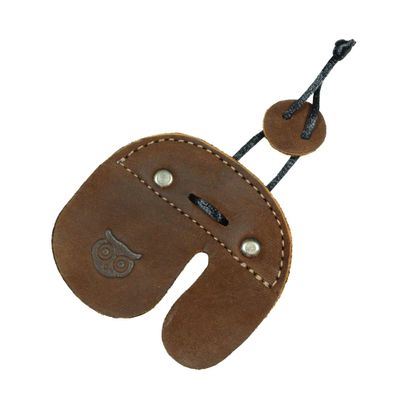 Hide & Drink, Archery Finger Tab, Protect Guard for Recurve Bows, Finger Protector, Shooting Practice Gear Sports & Outdoors, Full Grain Leather, Handmade, Swayze Suede