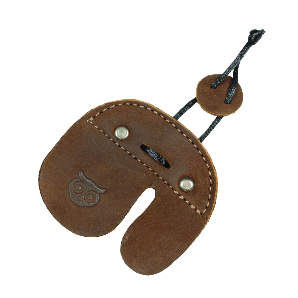 Hide & Drink, Archery Finger Tab, Protect Guard for Recurve Bows, Finger Protector, Shooting Practice Gear Sports & Outdoors, Full Grain Leather, Handmade, Swayze Suede