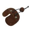 Hide & Drink, Archery Finger Tab, Protect Guard for Recurve Bows, Finger Protector, Shooting Practice Gear Sports & Outdoors, Full Grain Leather, Handmade, Swayze Suede view 2