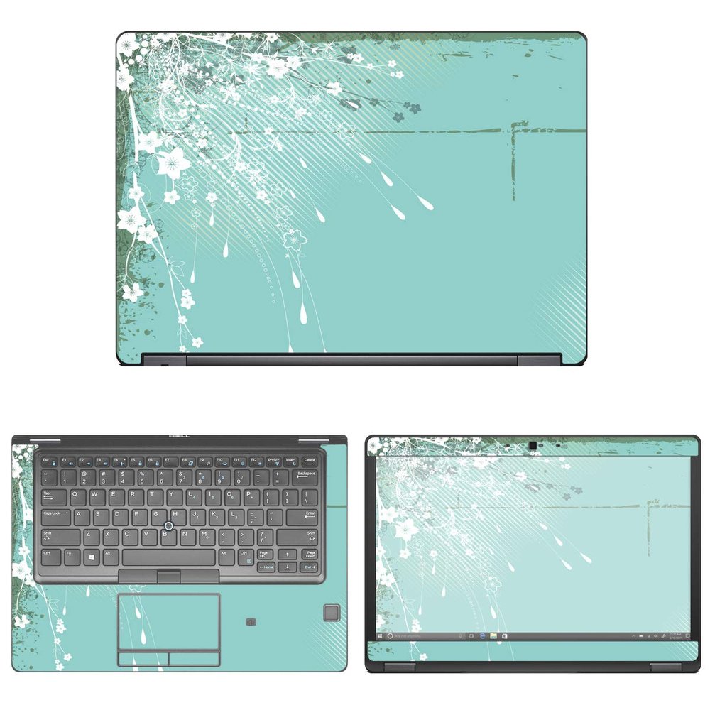 Decalrus - Protective Decal Floral Skin Sticker for Dell Latitude 5490 (14" Screen) case Cover wrap DElatitude14_5490-78