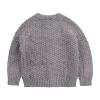 Peecabe Toddler Girl Sweaters Cable Knit Long Sleeve Crewneck Chunky Crochet Cardigans 1-6T (Light Gray, 90-2T) view 2