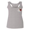 0184. dope Streetwear Graphic Good Vibe Red Rose Flowers Bones Hand Shaka Women's Tank Top Racerback (Light Gray Large) view 1