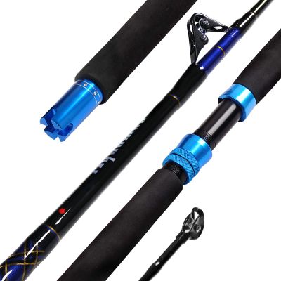 Fiblink 1-Piece Saltwater Offshore Trolling Rod Conventional Boat Rod Carbon Fishing Pole(6 Feet, 30-50 lb/50-80 lb/80-120 lb) (50-80 Pound)