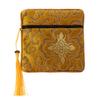 Youngy Classic Chinese Embroidery Jewelry Bag Organizer Silk Tassel Traditional Pouch - Yellow view 1