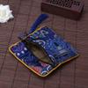 Youngy Classic Chinese Embroidery Jewelry Bag Organizer Silk Tassel Traditional Pouch - Yellow view 3
