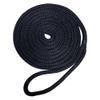 Robline Premium Nylon Double Braid Dock Line (Color: Black, Size: 1/2" X 35') view 1