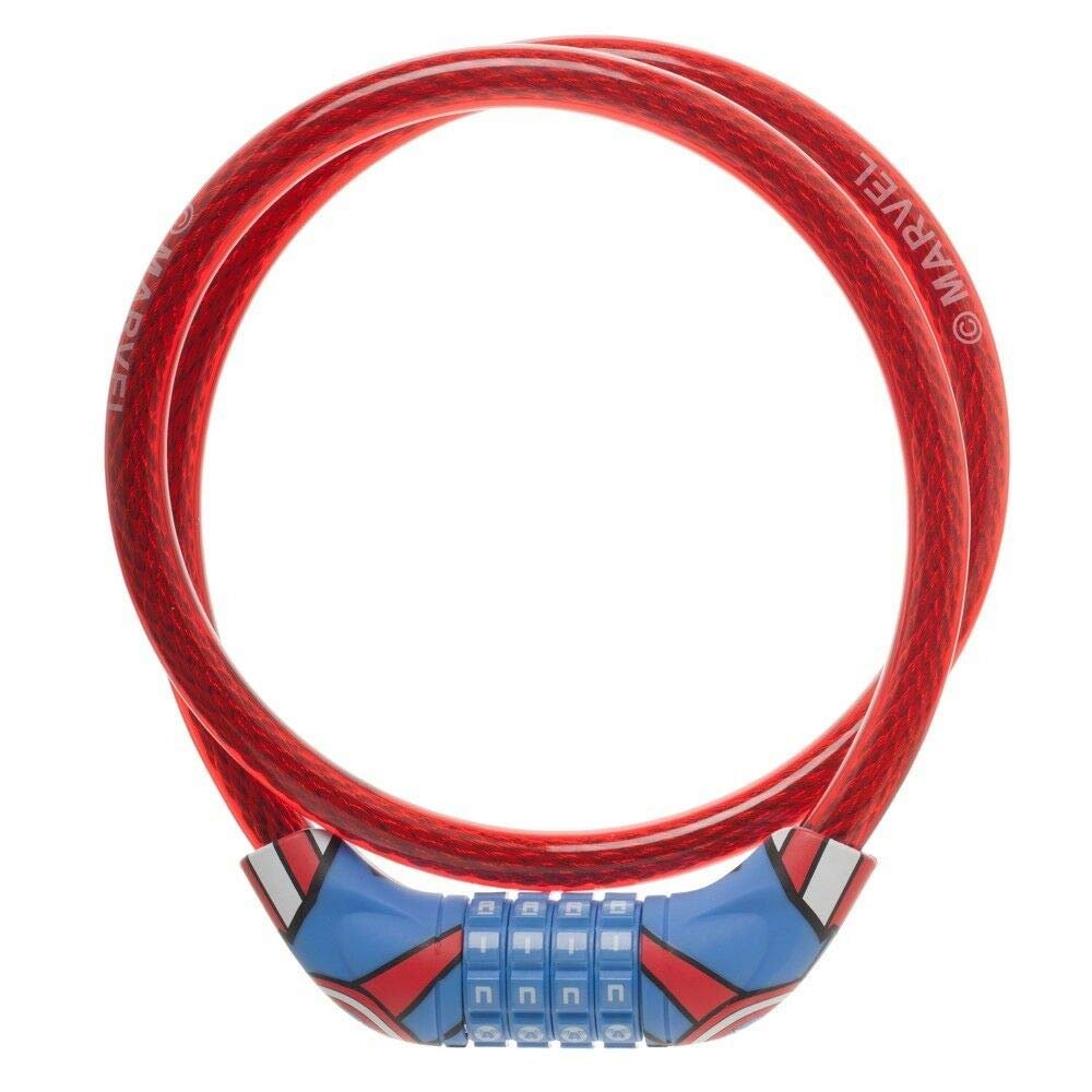 Captain America Dial Combination Bike Braided Steel Cable Lock