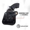 1791 GUNLEATHER J-Frame Revolver Paddle Holster - OWB CCW Leather Gun Holster for Belts - Right Handed - Fits All J-Frame Revolvers Including S&W and Ruger LCR not Taurus view 2