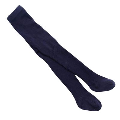 Ding-dong Baby Kid Girl Cotton Tights(Style 8, Navy,2-4T)