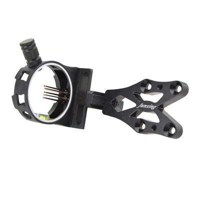 AMEYXGS 5 Pin Compound Bow Sight CNC Aluminum Alloy Bow Sight with Micro Adjust Bracket Detachable LED Sight Light Right Hand