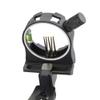 AMEYXGS 5 Pin Compound Bow Sight CNC Aluminum Alloy Bow Sight with Micro Adjust Bracket Detachable LED Sight Light Right Hand view 3