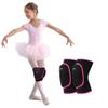 Sborter Knee Pads for Kids Junior Youth, for Biking,Volleyball,Basketball,Football,Skating,Dancing, 1 Pair,S Black/Rose view 1