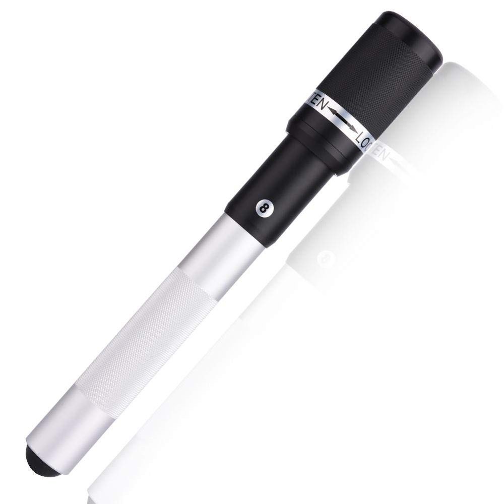 VGEBY1 Cue Extension, 12.6inch Aluminium Alloy High Strength Billiard Pool Cue Extender Cue Extending Accessory(Silver) Cue Stick Extension