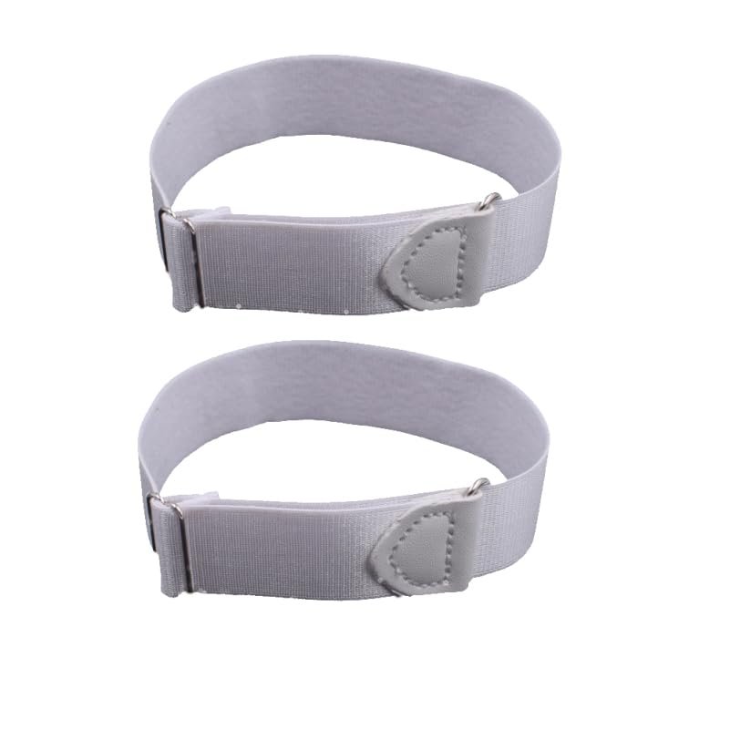 SUPVOX Shirt Stay Belt Anti-Slip Shirt Garters for Men and Women Non Adjustable Lock Belt with Strong Clips 2 Pack 6.49 X 0.98 X 0.19 inch